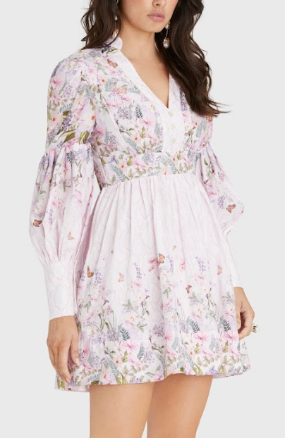 Aqua Blu Liv Mini Dress Zephyr