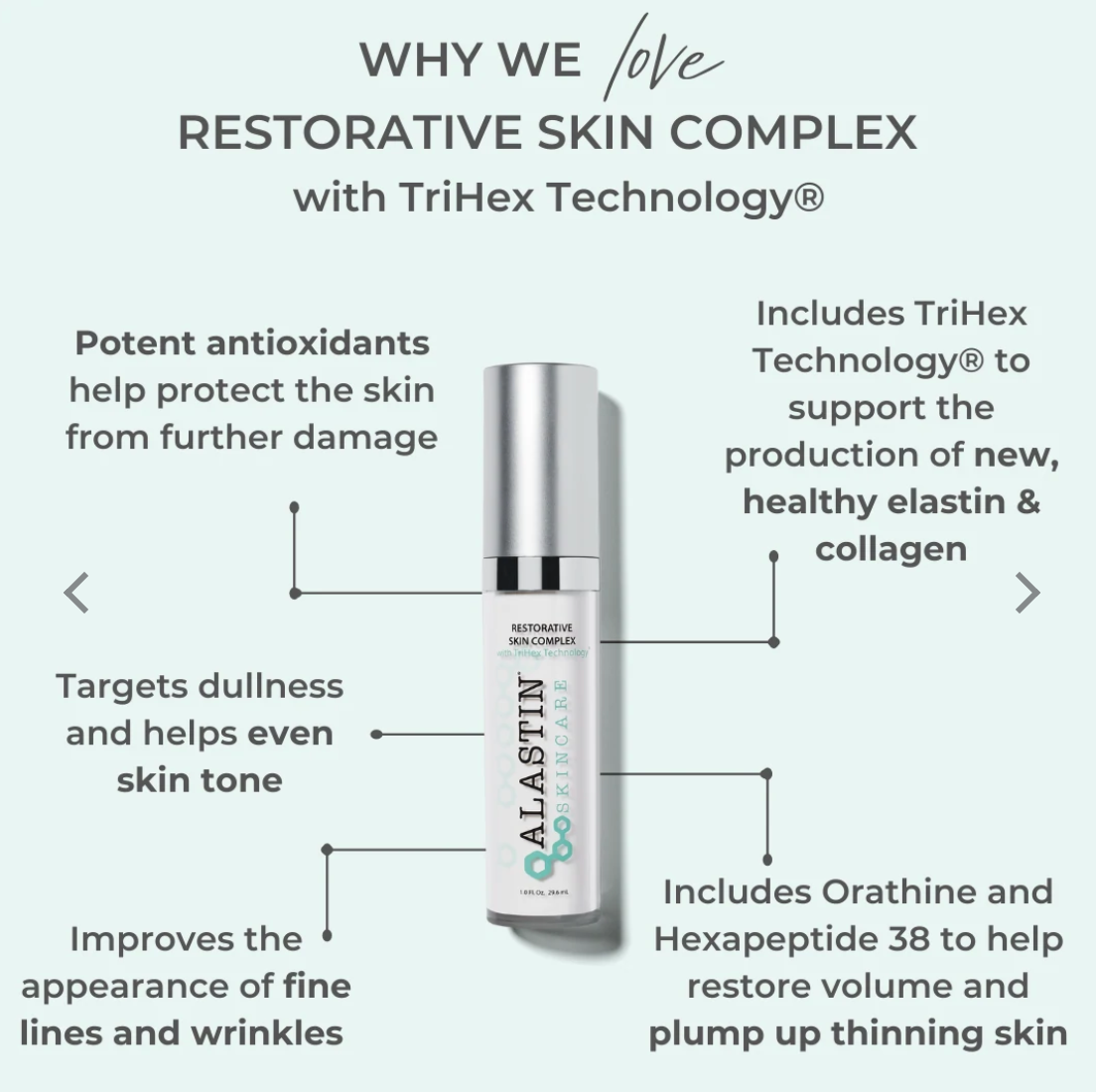 Alastin Restorative Skin Complex with TriHex Technology®