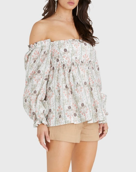 Aqua Blu Kristen Top Amaryllis